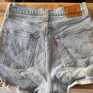 Levi's Classic Blue Denim Cutoff Shorts